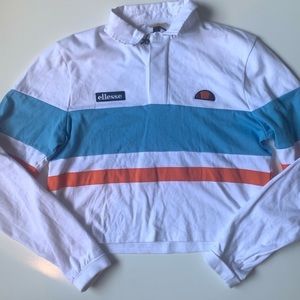 Ellesse Prunus Crop Rugby Tee White L